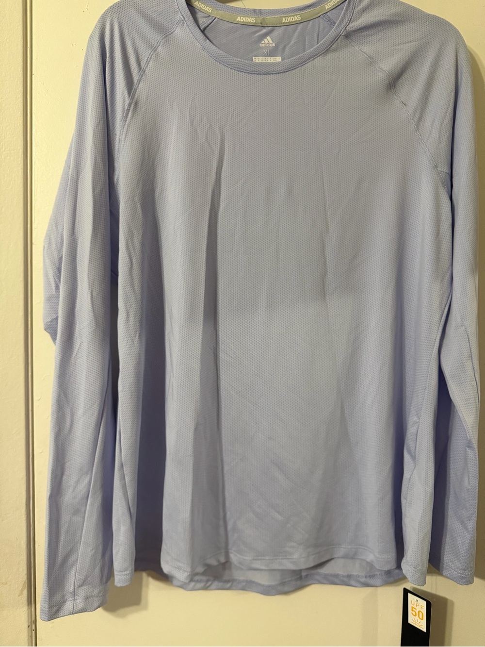 adidas Light Lavender Long-Sleeve Women's Performance Tee